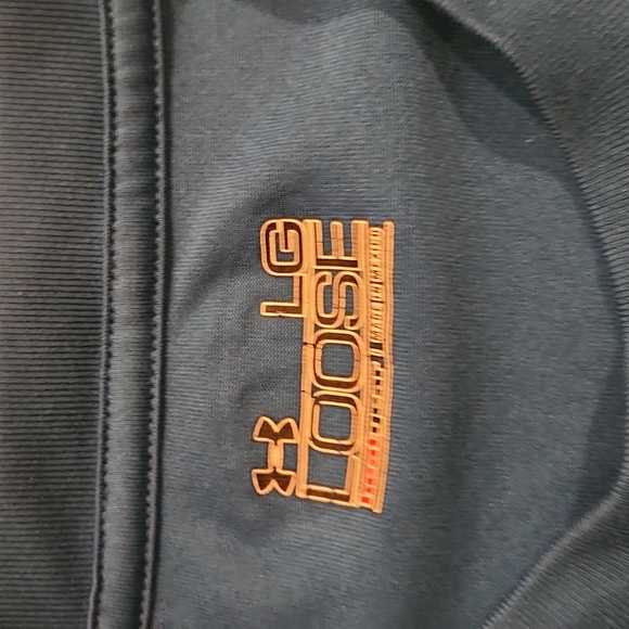 Men's Under Armour Athletic Tee Shirt Blue Size L - Picture 2 of 3